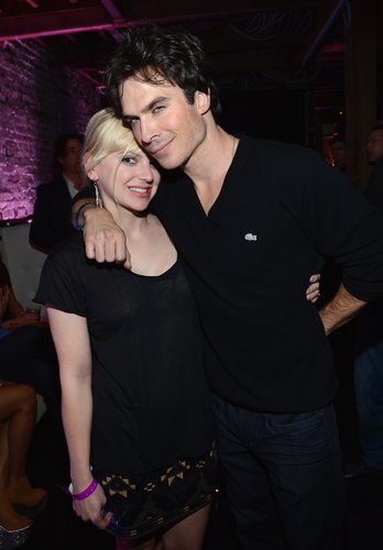 Ian Somerhalder held Anna Faris close during the Audi Super Bowl cocktail party on Friday.
Ian Somerhalder held Anna Faris close during the Audi Super Bowl cocktail party on Friday.