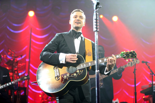 Justin Timberlake took time to smile during his Saturday night live performance in New Orleans for Super Bowl weekend.
Justin Timberlake took time to smile during his Saturday night live performance in New Orleans for Super Bowl weekend.