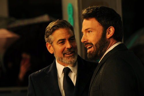 Ben Affleck shared a moment with George Clooney on the BAFTA Awards red carpet.
Ben Affleck shared a moment with George Clooney on the BAFTA Awards red carpet.