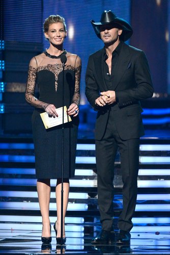 Faith Hill and Tim McGraw presented together at the 2013 Grammys.
Faith Hill and Tim McGraw presented together at the 2013 Grammys.