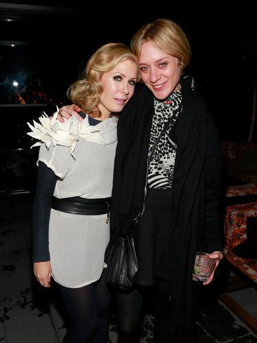 Designer Tara Subkoff and Chloë Sevigny posed together at Tara Subkoff's fashion art performance on Saturday.
Designer Tara Subkoff and Chloë Sevigny posed together at Tara Subkoff's fashion art performance on Saturday.
