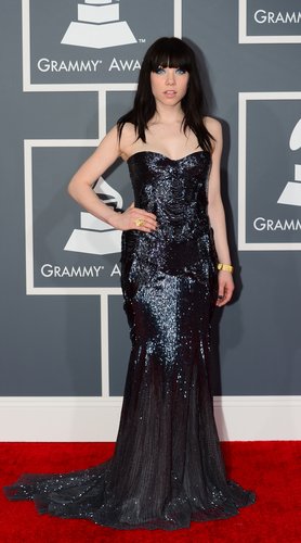 Carly Rae Jepsen struck a pose on the red carpet.
Carly Rae Jepsen struck a pose on the red carpet.