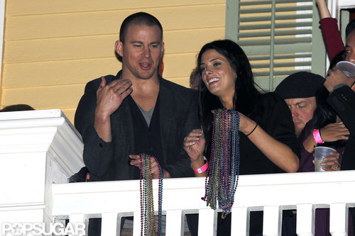 Channing Tatum partied with Ashley Greene at his New Orleans bar, Saints & Sinners, during Super Bowl weekend.
Channing Tatum partied with Ashley Greene at his New Orleans bar, Saints & Sinners, during Super Bowl weekend.