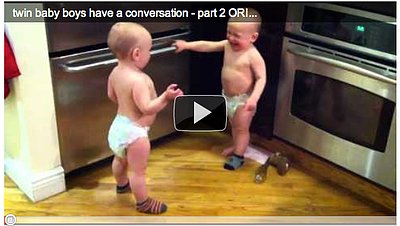 Say Aww...: Twin Babies Have Hilarious Conversation