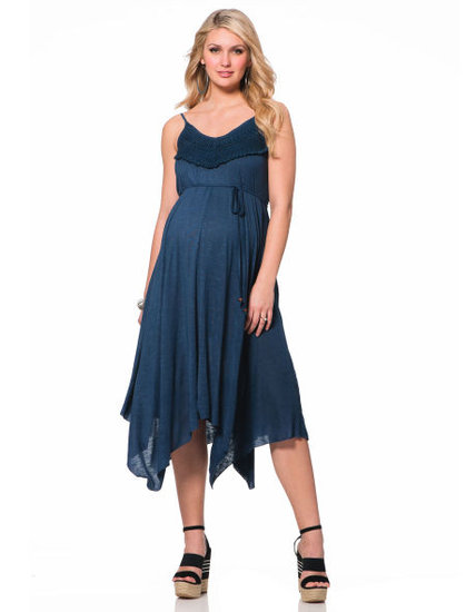 The Spaghetti Strap Hankey Hem Maternity Dress ($59) can easily move from day to night on a warm Spring day.
The Spaghetti Strap Hankey Hem Maternity Dress ($59) can easily move from day to night on a warm Spring day.