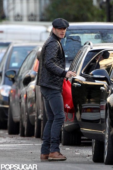 David Beckham got into his car in London. David Beckham got into his car in London.