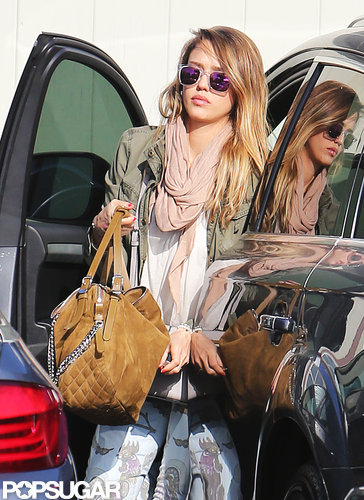 Jessica Alba sported shades as she headed to a meeting.
Jessica Alba sported shades as she headed to a meeting.