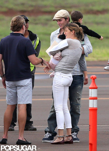 Tom Brady and his wife, Gisele Bündchen, welcomed their baby girl, Vivian, in December 2012.
Tom Brady and his wife, Gisele Bündchen, welcomed their baby girl, Vivian, in December 2012.