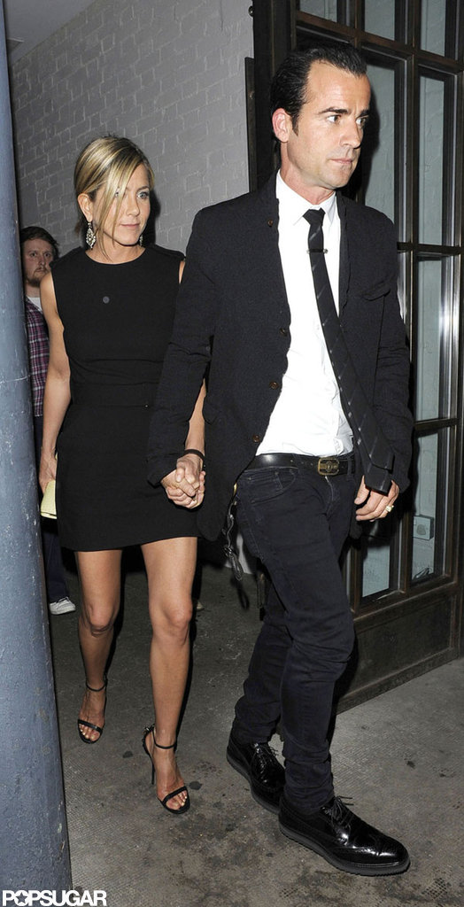 Jennifer and Justin left the Shoreditch House in London while she was overseas promoting Horrible Bosses in July 2011.
Jennifer and Justin left the Shoreditch House in London while she was overseas promoting Horrible Bosses in July 2011.
