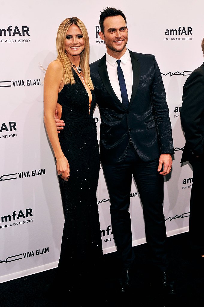 Heidi Klum smiled with Cheyenne Jackson on Wednesday at the amfAR New York Gala.
Heidi Klum smiled with Cheyenne Jackson on Wednesday at the amfAR New York Gala.
