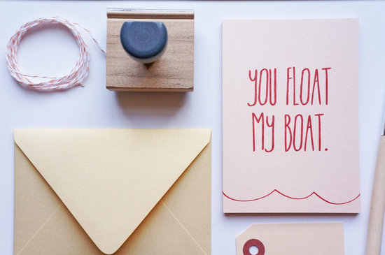 Say it sweetly and simply with the You Float My Boat Card ($3).
Say it sweetly and simply with the You Float My Boat Card ($3).