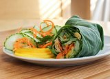Thai Chickpea Collard Wraps