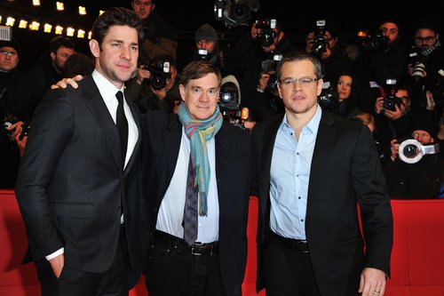 John Krasinski, Gus Van Sant, and Matt Damon arrived at the Berlin premiere of their film Friday night.
John Krasinski, Gus Van Sant, and Matt Damon arrived at the Berlin premiere of their film Friday night.