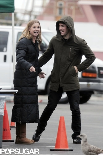 Emily and Josh Show PDA While Filming a PSA Emily and Josh Show PDA While Filming a PSA