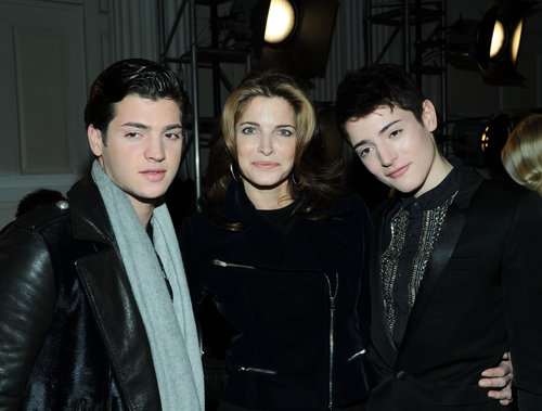 Stephanie Seymour and her sons Peter and Harry Brant checked out Friday's Jason Wu presentation.
Stephanie Seymour and her sons Peter and Harry Brant checked out Friday's Jason Wu presentation.