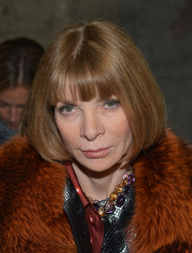 Anna Wintour showed off her extensive fur collection in a pumpkin-hued jacket at Altuzarra.
Anna Wintour showed off her extensive fur collection in a pumpkin-hued jacket at Altuzarra.