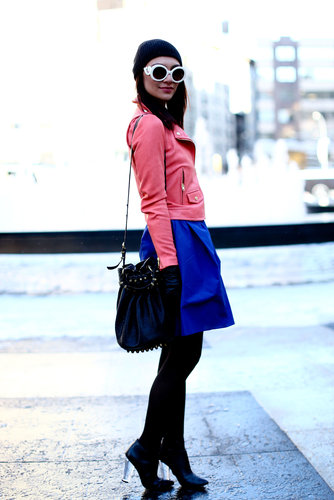 Playful colorblocking gave this skirt and jacket combo a Spring-ready twist.
Playful colorblocking gave this skirt and jacket combo a Spring-ready twist.