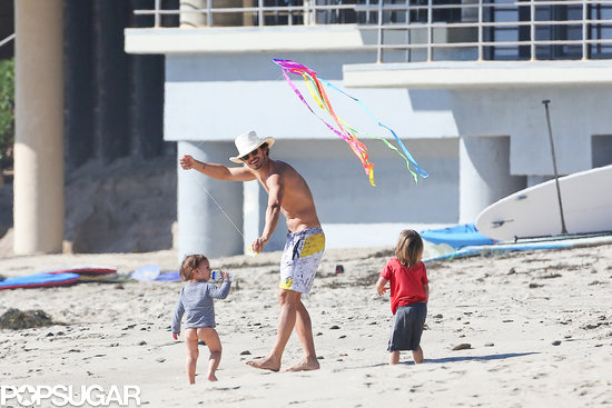 Shirtless Orlando Bloom hung out with his son, Flynn, on an LA beach.
Shirtless Orlando Bloom hung out with his son, Flynn, on an LA beach.