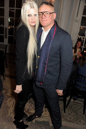 Kristen McMenamy and Giles Deacon Kristen McMenamy and Giles Deacon