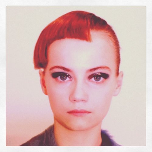 Edgy hair was all the rage at Thakoon.
Edgy hair was all the rage at Thakoon.