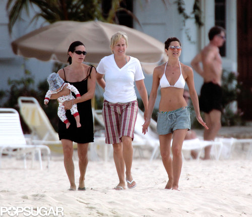 Jennifer Aniston took a walk with Courteney Cox and a young Coco in Mexico in January 2005.
Jennifer Aniston took a walk with Courteney Cox and a young Coco in Mexico in January 2005.