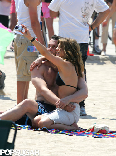 Jennifer Aniston posed with Vince Vaughn in June 2005 while filming The Break-Up in Chicago.
Jennifer Aniston posed with Vince Vaughn in June 2005 while filming The Break-Up in Chicago.