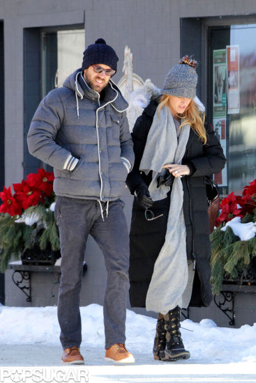 Blake Lively and Ryan Reynolds ventured outside on Saturday.
Blake Lively and Ryan Reynolds ventured outside on Saturday.