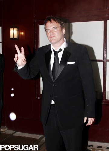 Quentin Tarantino chatted with people outside a BAFTA Awards afterparty.
Quentin Tarantino chatted with people outside a BAFTA Awards afterparty.