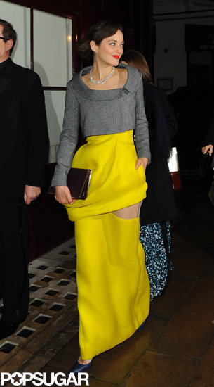 Marion Cotillard arrived at the afterparty.
Marion Cotillard arrived at the afterparty.