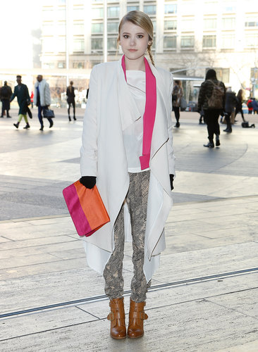 Who knew fresh pops of pink paired so well with snake-print pants?
Who knew fresh pops of pink paired so well with snake-print pants?