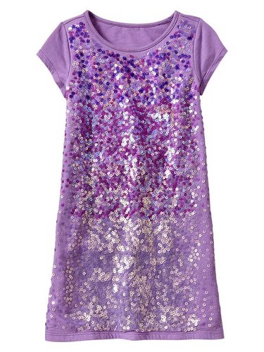 She'll sparkle in this festive sequin-embellished dress ($40).
She'll sparkle in this festive sequin-embellished dress ($40).