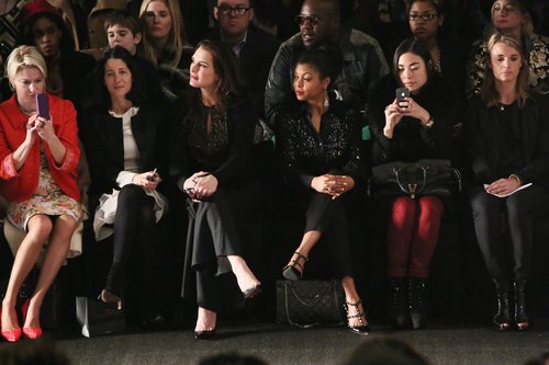 Brooke Shields sat and watched the Naeem Khan show on Tuesday in NYC.
Brooke Shields sat and watched the Naeem Khan show on Tuesday in NYC.