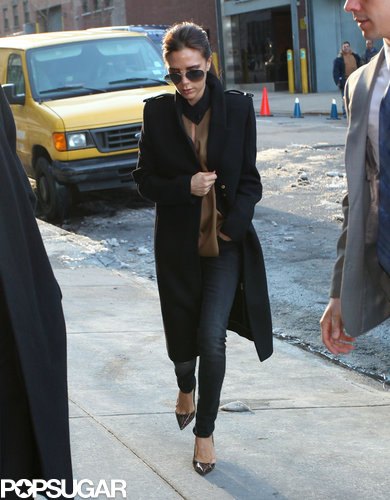 Victoria Beckham stepped out of her car for Fashion Week.
Victoria Beckham stepped out of her car for Fashion Week.