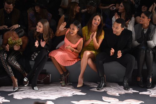 Olivia Palermo, Jada Pinkett Smith, Chrissy Teigen, John Legend, and Rachel Roy all sat in the front row during the Vera Wang show in NYC on Tuesday.
Olivia Palermo, Jada Pinkett Smith, Chrissy Teigen, John Legend, and Rachel Roy all sat in the front row during the Vera Wang show in NYC on Tuesday.