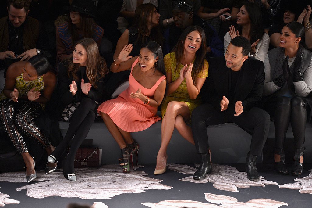 Olivia Palermo, Jada Pinkett Smith, Chrissy Teigen, John Legend, and Rachel Roy all sat in the front row during the Vera Wang show in NYC on Tuesday.
Olivia Palermo, Jada Pinkett Smith, Chrissy Teigen, John Legend, and Rachel Roy all sat in the front row during the Vera Wang show in NYC on Tuesday.
