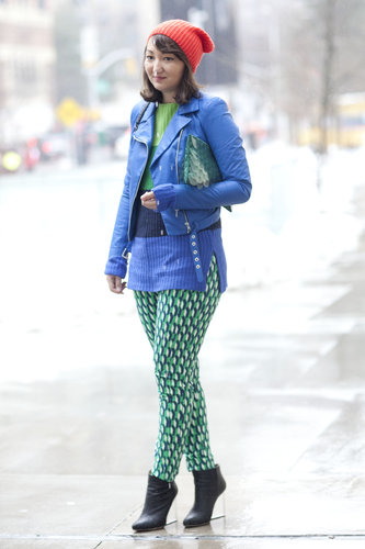 Great prints and bold hues made this outfit one to watch.
Great prints and bold hues made this outfit one to watch.