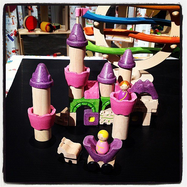 Plan Toys will introduce their Fairy Tale Blocks, their first pink-and-purple-colored building blocks.
Plan Toys will introduce their Fairy Tale Blocks, their first pink-and-purple-colored building blocks.