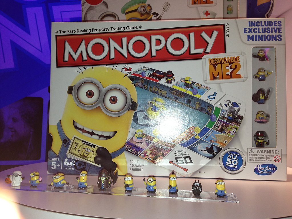 Check out the adorable "minions" that come with Despicable Me 2 Monopoly!
Check out the adorable "minions" that come with Despicable Me 2 Monopoly!