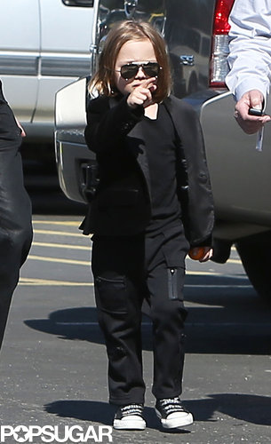 Brad and Angelina Take the Twins Out For Valentine's Day! Brad and Angelina Take the Twins Out For Valentine's Day!