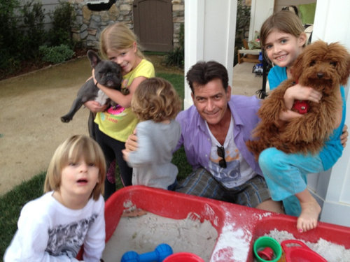 Charlie Sheen told the world how much he loves being outnumbered by his kids.
Source: Twitter user charliesheen
Charlie Sheen told the world how much he loves being outnumbered by his kids.
Source: Twitter user charliesheen