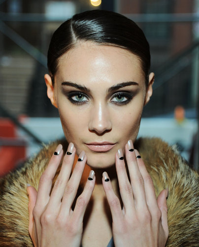 La Perla's Half-Moon Manicure La Perla's Half-Moon Manicure