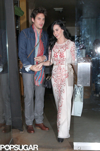 John Mayer and Katy Perry went out to a Valentine's dinner in LA.
John Mayer and Katy Perry went out to a Valentine's dinner in LA.