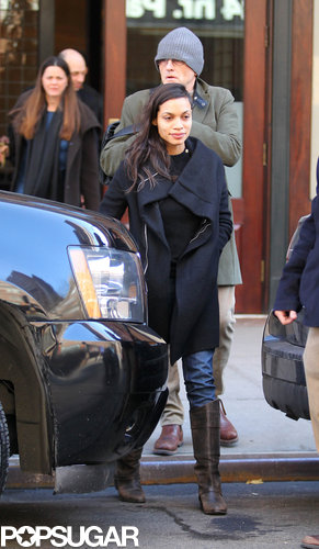 Rosario Dawson stepped out with boyfriend Danny Boyle in NYC.
Rosario Dawson stepped out with boyfriend Danny Boyle in NYC.