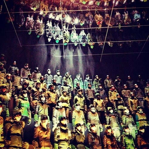 Visual stimulation overload at Moncler.
Visual stimulation overload at Moncler.