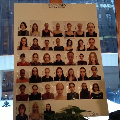 Zac Posen face board.
Zac Posen face board.