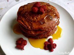 Raspberry & White Chocolate Pancakes
