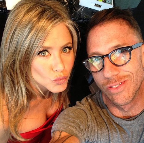 Jennifer Aniston posed with hair guru Chris McMillan prior to the Oscars.
Source: Instagram user mrchrismcmillan
Jennifer Aniston posed with hair guru Chris McMillan prior to the Oscars.
Source: Instagram user mrchrismcmillan