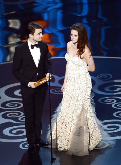 Kristen Stewart and Daniel Radcliffe presented together at the 2013 Oscars.
Kristen Stewart and Daniel Radcliffe presented together at the 2013 Oscars.