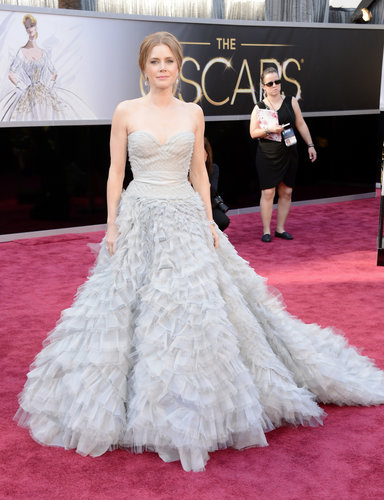 Amy Adams on the red carpet at the Oscars 2013.
Amy Adams on the red carpet at the Oscars 2013.