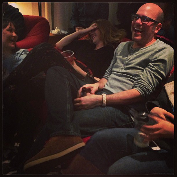 Amber Tamblyn and husband David Cross cracked up during an Oscars viewing party.
Source: Instagram user questlove
Amber Tamblyn and husband David Cross cracked up during an Oscars viewing party.
Source: Instagram user questlove